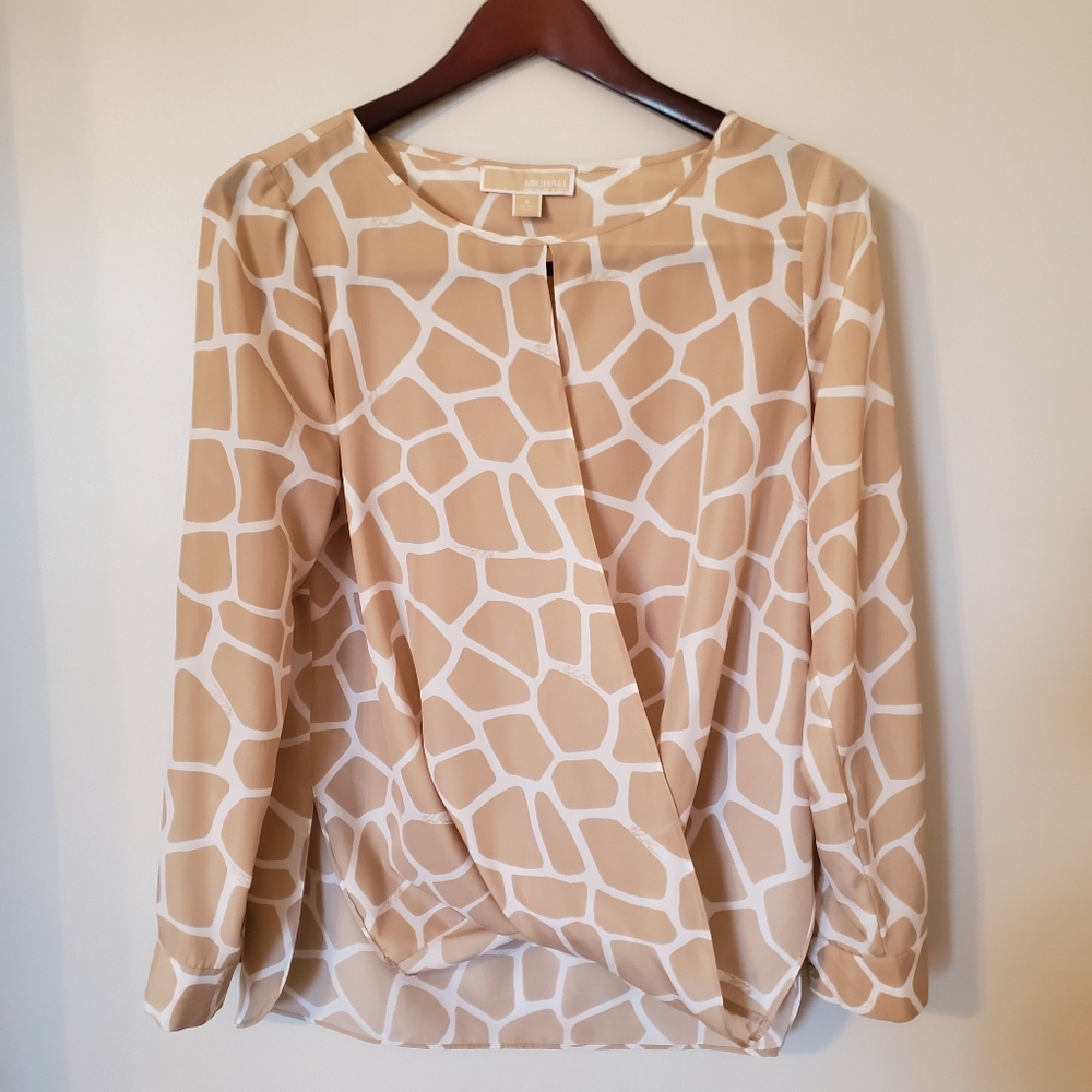 Michael Kors Peep Draped Blouse